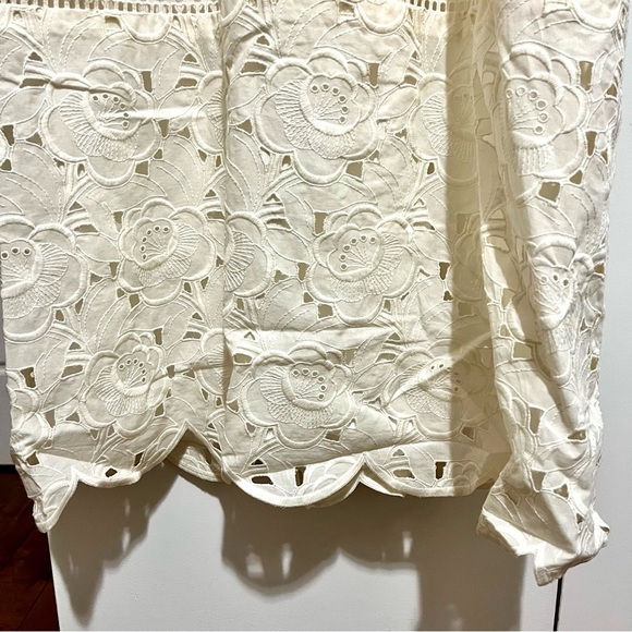 HOST PICK! NWOT J. Crew Collection Embroidered Eyelet Long Dress, Sz 8, Cream - Picture 8 of 10